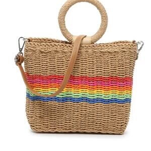 NWT: Collection 18 - Women's Woven Rainbow Satchel